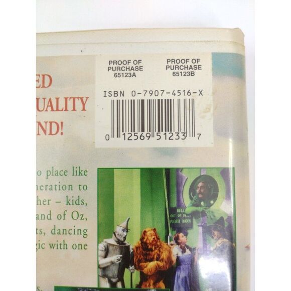 THE WIZARD OF OZ On VHS with Judy Garland Warner Bros. - Picture 9 of 14